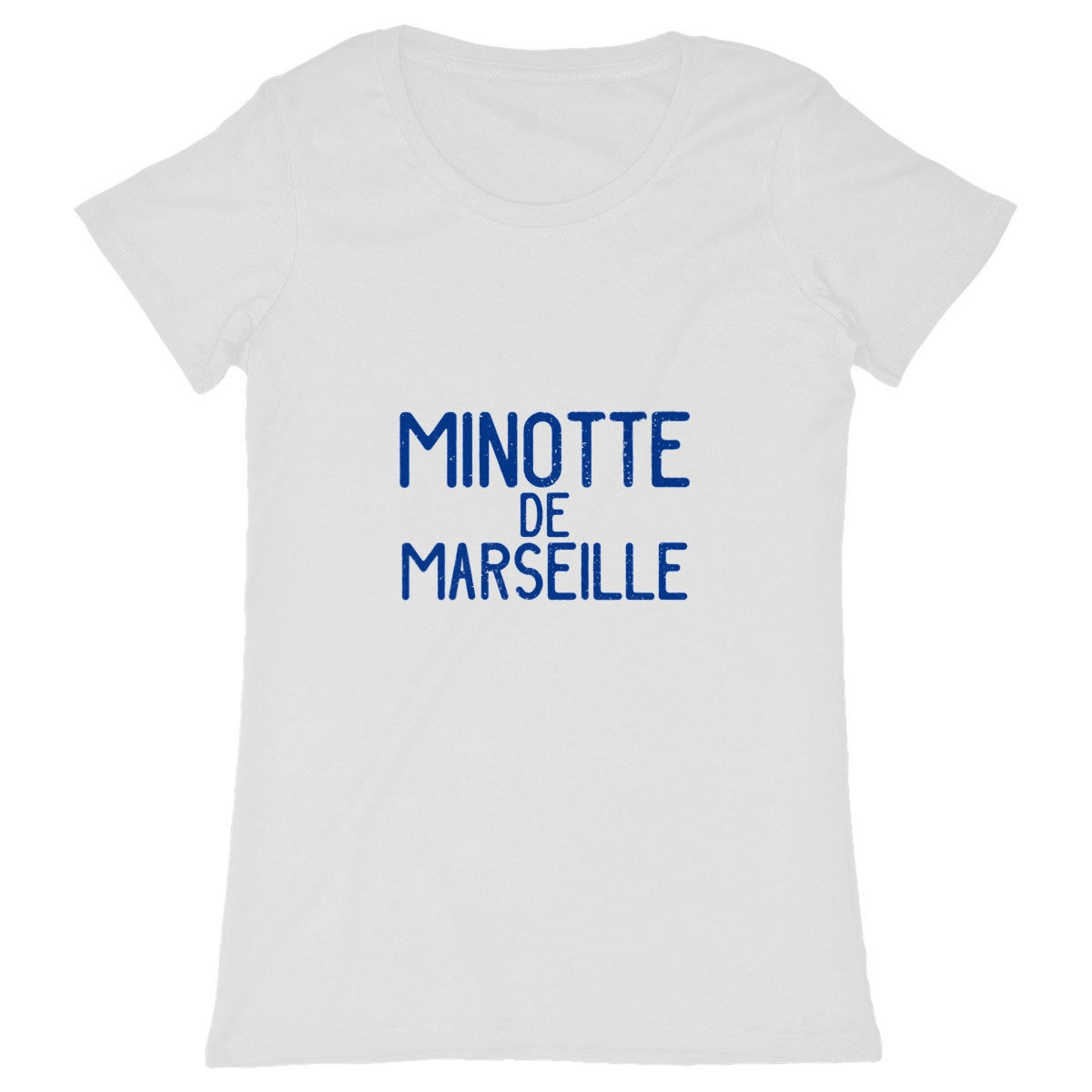 T-shirt Femme Minotte de Marseille - face_blanc