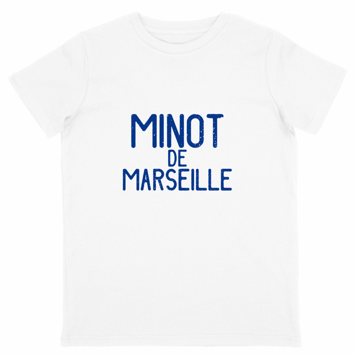 T-shirt enfant Minot de Marseille Blanc - face_blanc