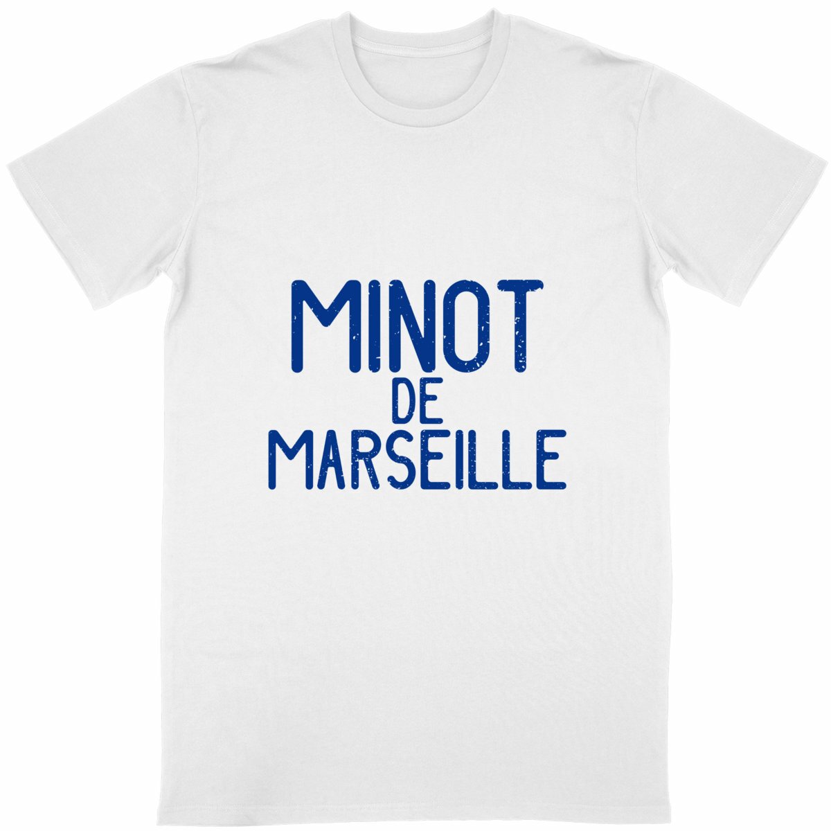 T-shirt Minot de Marseille Blanc - face_blanc