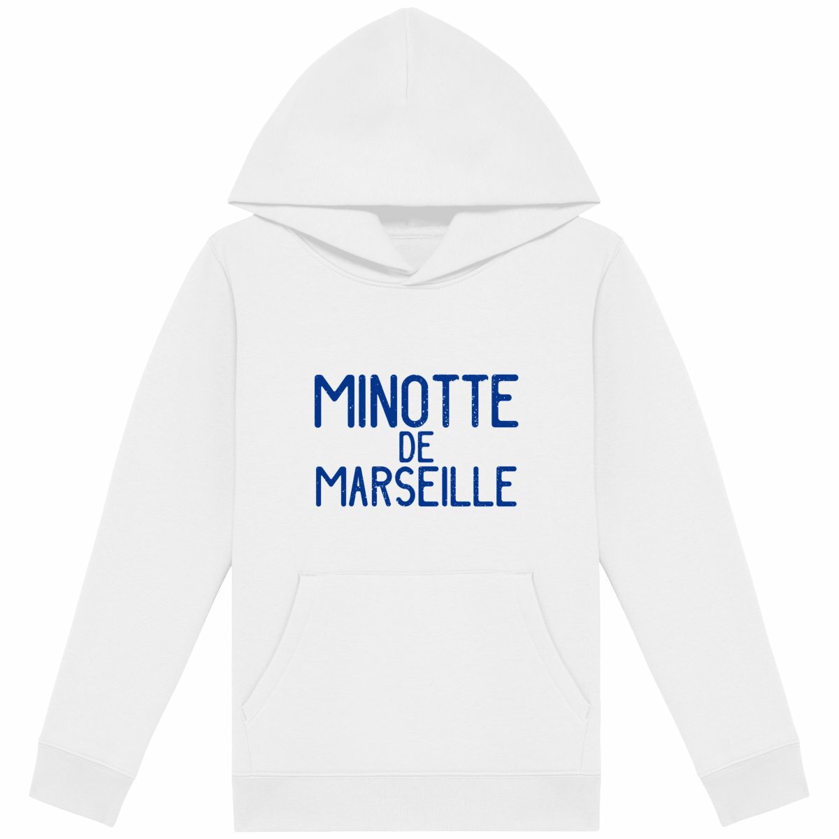 Sweat à capuche  Enfant Minotte de Marseille - face_blanc
