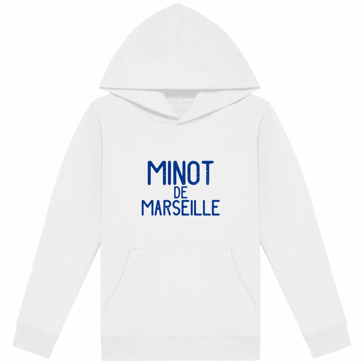 Sweat à capuche Minot de Marseille Enfant - face_blanc