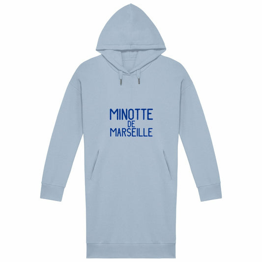 Robe Sweat Femme Minotte de Marseille - face_bleu